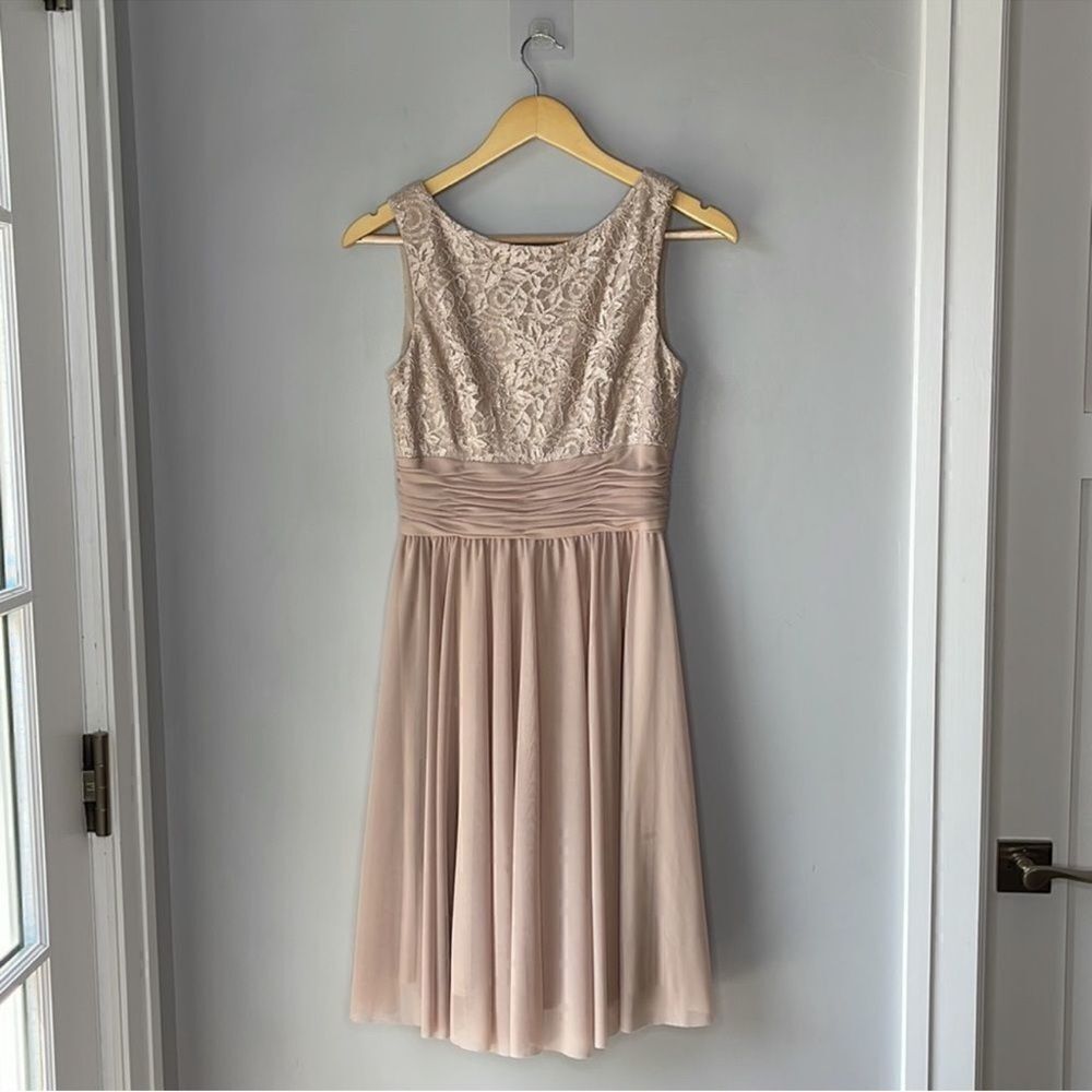 Jessica Howard Lace Chiffon Knee Length Dress